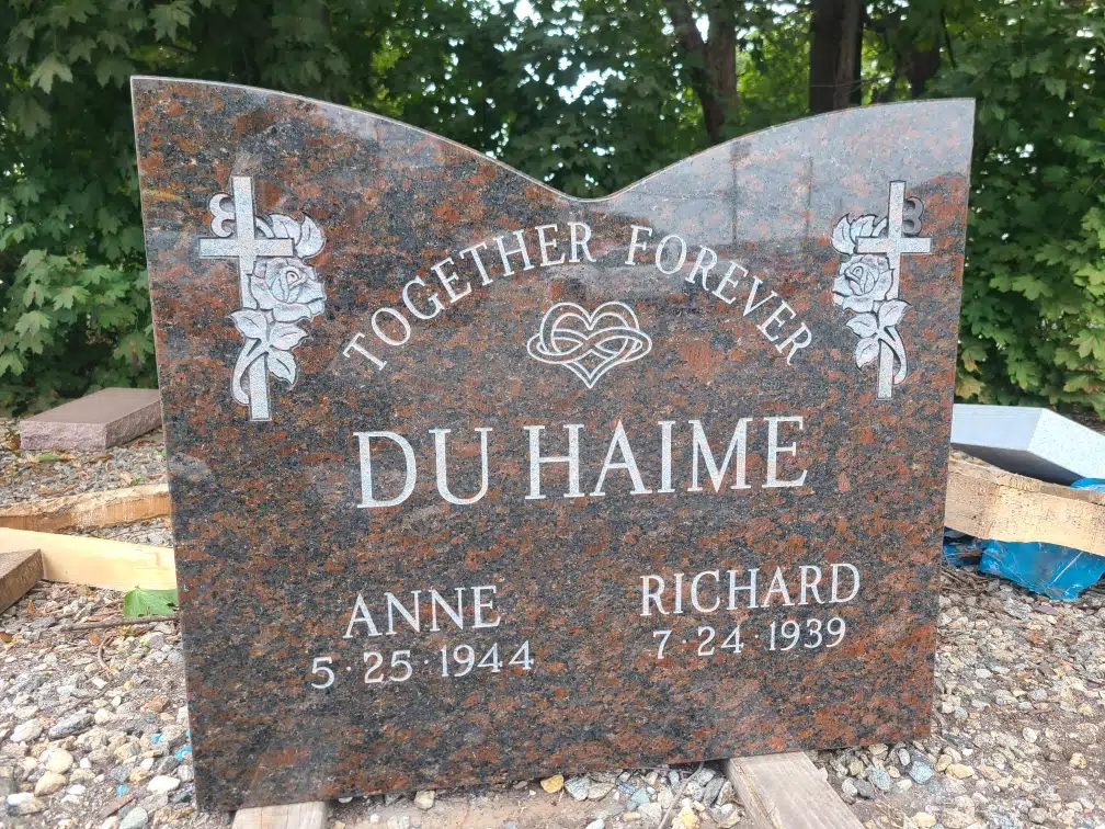 Granite Headstone hand-carved by Memorial Guide in NJ — image 2