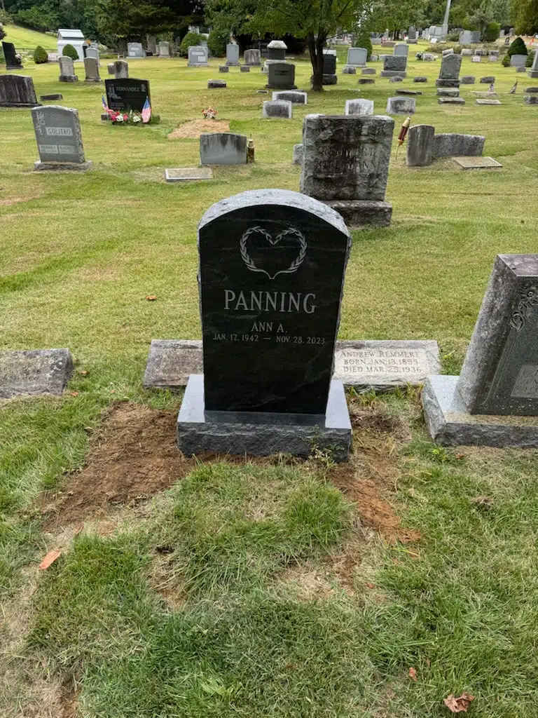 Granite Headstone hand-carved by Memorial Guide in NJ — image 2