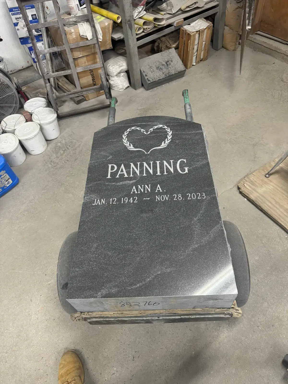 Granite Headstone hand-carved by Memorial Guide in NJ — image 9