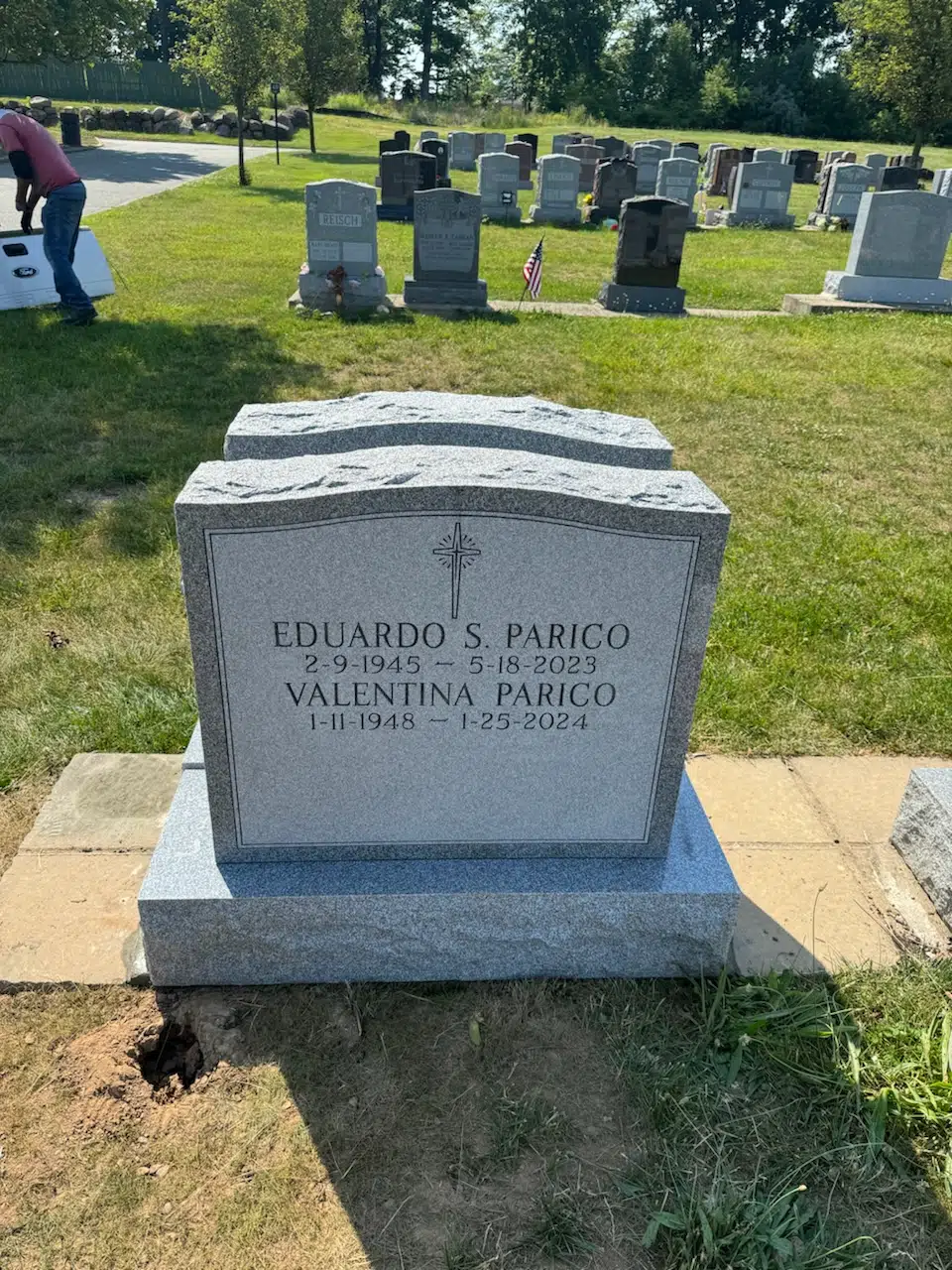 Granite Headstone hand-carved by Memorial Guide in NJ — image 3